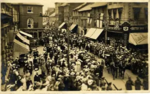 Procession by British Shoe Company Store, Leicester, Leicest