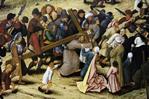 1602 Gallery: The Procession to Calvary, 1602, by Pieter Brueghel the Youn