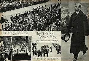 Images Dated 18th September 2017: Procession for the death of King George V