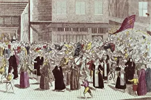 1553 Prints: Procession of the Holy League against Henry IV