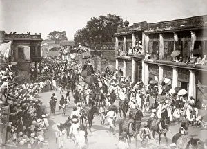 Canopy Prints: Procession of a maharaja, India, 1880 s