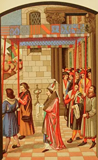 Courtier Prints: Procession of Rene I of Anjou (1409-1480), King