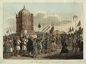 Images Dated 9th February 2012: Procession of the Taziya, India