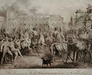Mayor Collection: Proclamation of the Constitution in Madrid, 1820