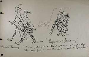 Images Dated 7th May 2009: Professional Jealousy French Tommy - WWI (Humour)