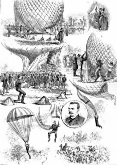 Images Dated 15th February 2005: Professor Baldwin Ballooning and Parachuting, 1888