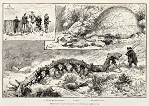 New Images August 2021 Collection: Professor Dales balloon adventure at Gibraltar, 1889. An interesting balloon ascent was