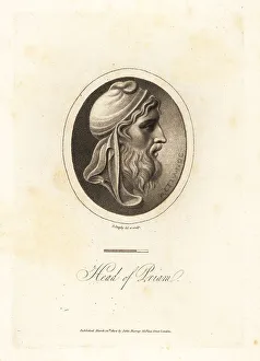 Richard Dagley Prints: Profile bust of King Priam of Troy