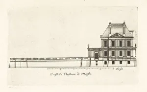 Blueprint Prints: Profile of the Chateau de Maisons