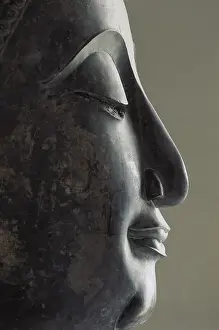 Art Sticos Prints: Profile of the face of Buddha, 17-18th c. Sculpture