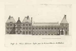 Blueprint Prints: Profile of Luxembourg Palace, Paris