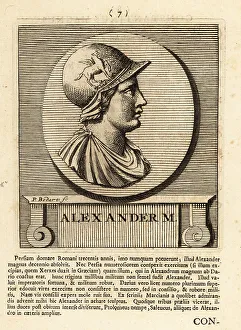 Gods And Heroes Prints: Profile portrait of Alexander the Great