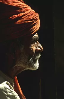 Images Dated 26th March 2019: Profile portrait of beared Indian man