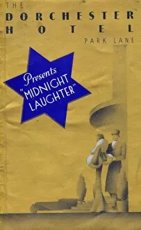 Images Dated 21st March 2011: Progamme for Midnight Laughter at The Dorchester