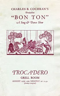 Cochran Prints: Programme for Bon Ton at the Trocadero