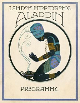 Art Work Gallery: Programme cover for Aladdin, 1920