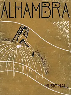Night Life Prints: Programme cover for Alhambra Theatre, Paris, 1933