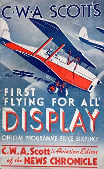 Images Dated 4th June 2015: Programme cover, C W A Scotts First Flying For All Display