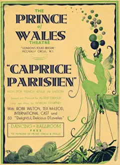 Curti Prints: Programme cover for Caprice Parisien