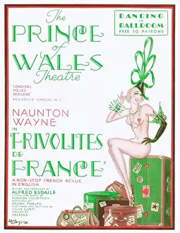 Programme cover for Frivolities de France, 1938