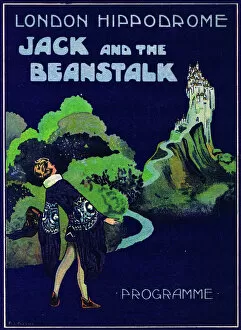 Images Dated 16th February 2011: Programme cover for Jack in the Beanstalk, 1921