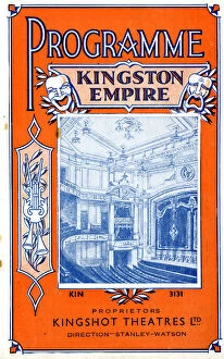 Programme cover, Kingston Empire Theatre, Surrey