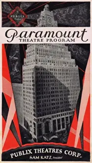 Paramount Prints: Programme cover for the Paramount Theatre, New York, 1928