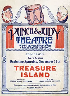 Stevenson Prints: Programme cover, Punch & Judy Theatre, New York, USA
