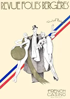 Programme cover for Revue Folies Bergeres at the French Casi