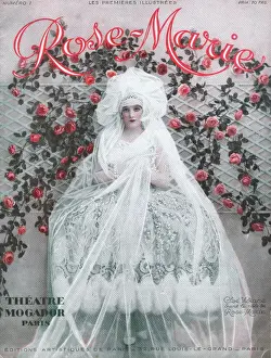 Jazz Age Club Prints: Programme cover for souvenir brochure for Rose Marie, Theatr