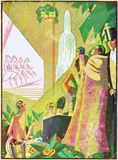 Night Life Prints: Programme cover for Theatre Moncey, Paris, 1932