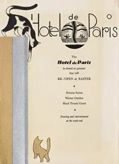 Nightlife Prints: Programme for Hotel de Paris group
