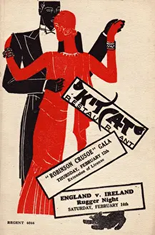 Nightlife Prints: Programme for the Kit Cat Restaurant