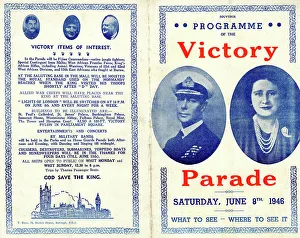 Programme, Victory Parade, 8 June 1946, London