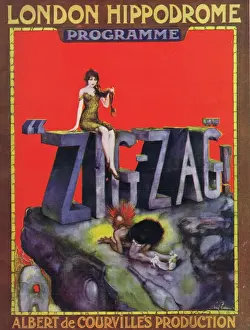 Courville Prints: Programme for Zig Zag at the London Hippodrome