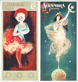 Images Dated 4th July 2017: Programmes for the Alhambra Theatre, London 1904