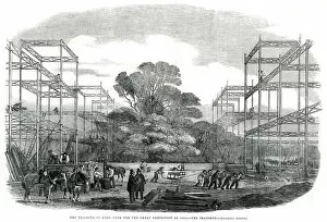 Images Dated 28th February 2019: Progress of building for the International Exhibition 1850