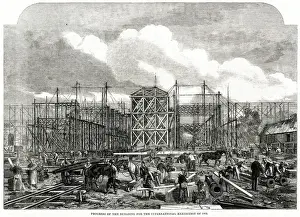 Progress of building for the International Exhibition 1861