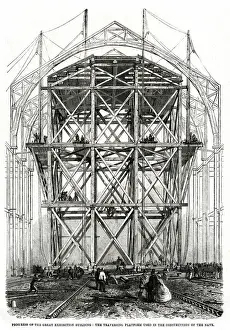 Progress of building for the International Exhibition 1861