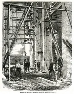Progress of building for the International Exhibition 1861