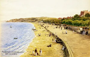 Clwyd Prints: Promenade and Beach, Colwyn Bay, Clwyd, North Wales