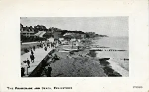 Harwich Prints: The Promenade & Beach, Felixstowe, Suffolk