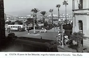 Promenade at Ceuta, Spanish city in Morocco, North Africa