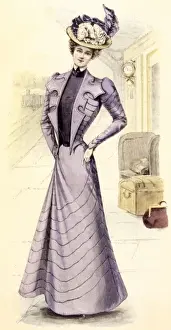 Necked Prints: Promenade Dress 1899