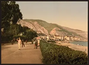 Midi Prints: Promenade du midi, Mentone, Riviera
