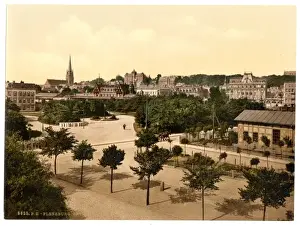 Flensburg Prints: The promenade, Flensburg, Schleswig-Holstein, Germany