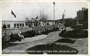 Promenade Gardens and Victoria Pier, Douglas, Isle of Man