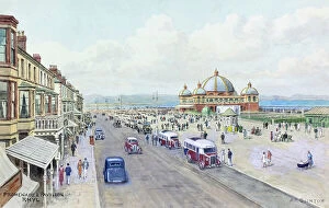 Buses Collection: Promenade and Pavilion, Rhyl, North Wales