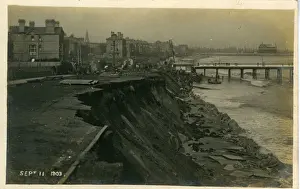 The Promenade and Piers -(Showing the 1903 landslide)