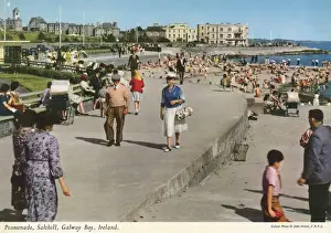 Busy Prints: Promenade, Salthill, Galway Bay, Republic of Ireland
